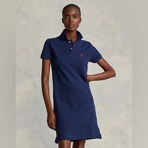 Ralph Lauren Cotton Mesh Dress Navy Size M